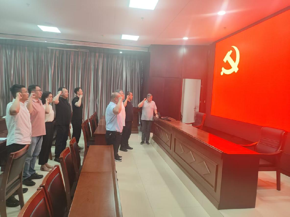 聯(lián)合黨支部開(kāi)展“迎七一”主題黨日活動(dòng)暨召開(kāi)第二季度黨員大會(huì )